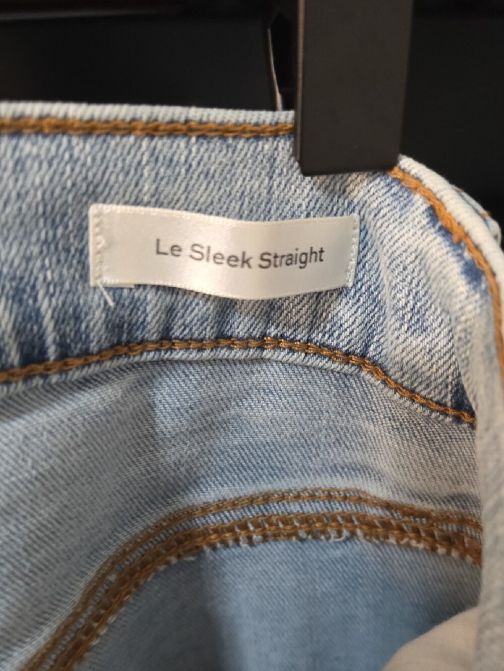 Frame Le Sleek Straight Leg Blue Jeans high-rise denim Classic Essential - Picture 9 of 10